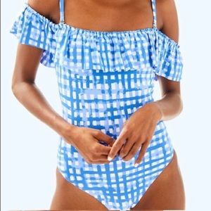 Lily Pulitzer gingham one piece swimsuit